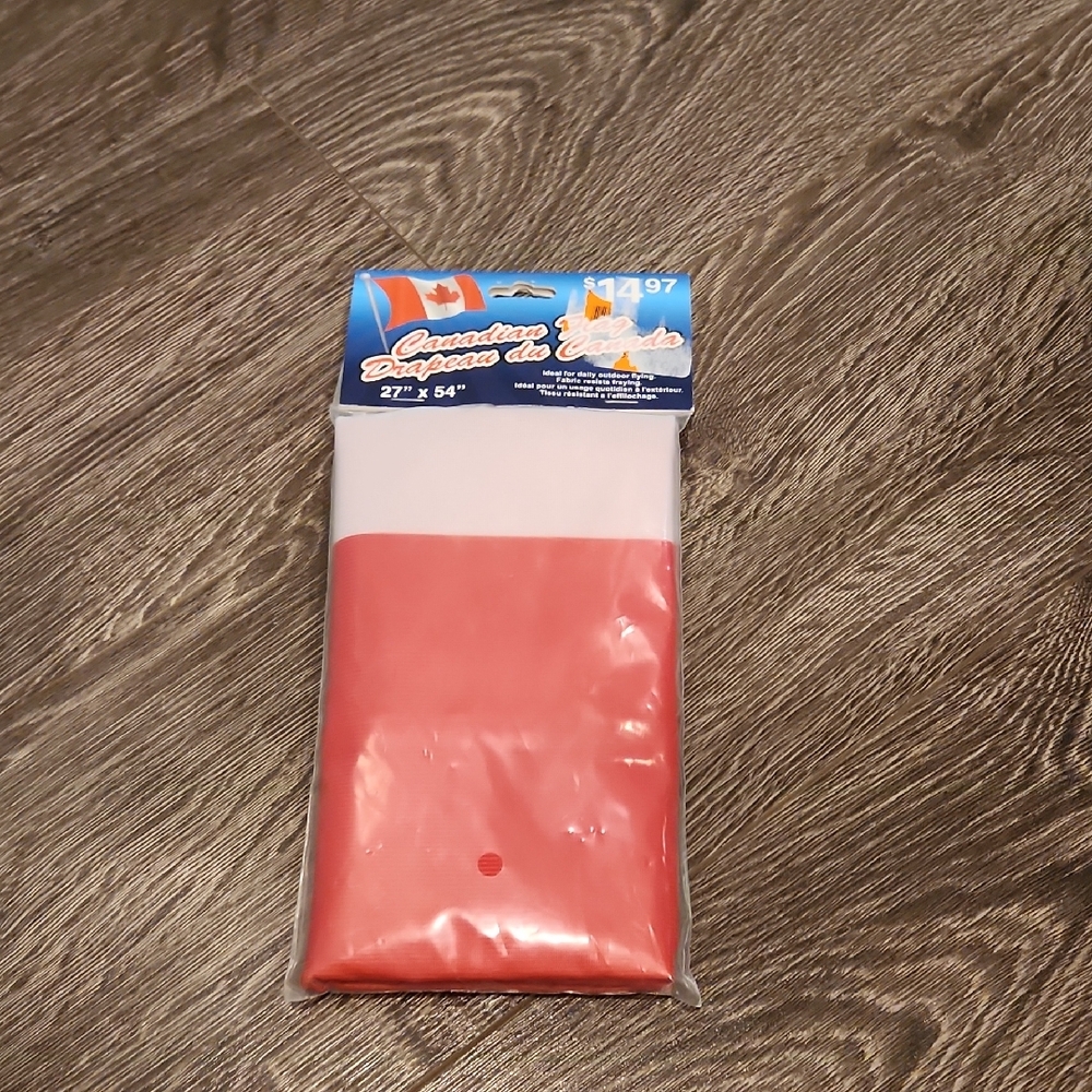 Red and White Canadian Flag - 27" X 54" Ideal For Outdoor - BRAND NEW